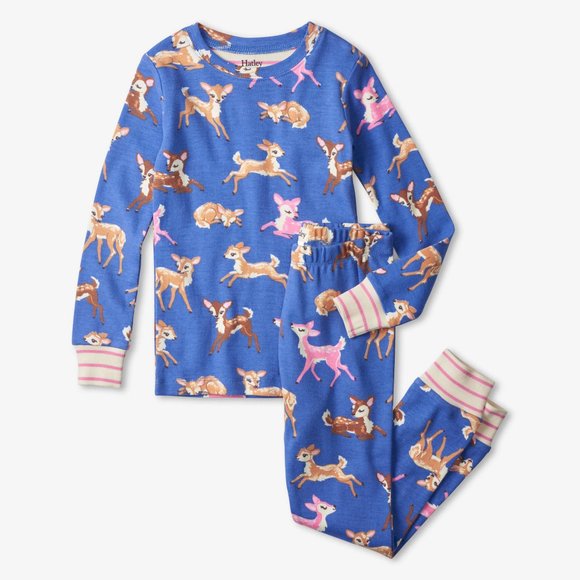 Brand New *never worn* Hatley Sweet Fawn Pajamas! Size 8 - runs small - Picture 1 of 1